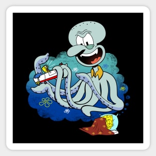 Funny Cute Horror Scary Kraken Nightmare Cartoon Sticker